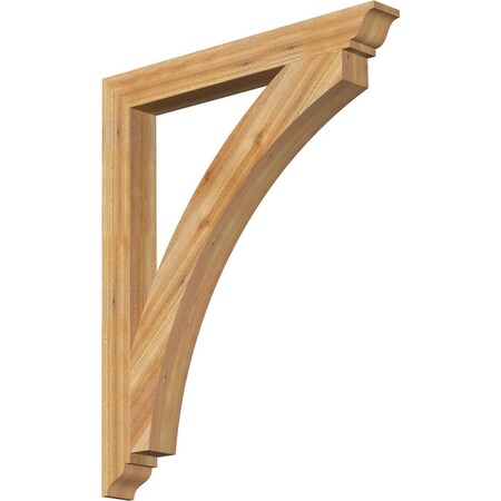Ekena Millwork Thorton Traditional Rough Sawn Bracket, Western Red Cedar, 4"W x 36"D x 44"H BKT04X36X44THR01RWR